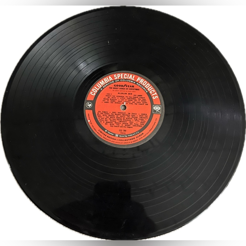 Goodyear Great Songs of Christmas Vinyl Album